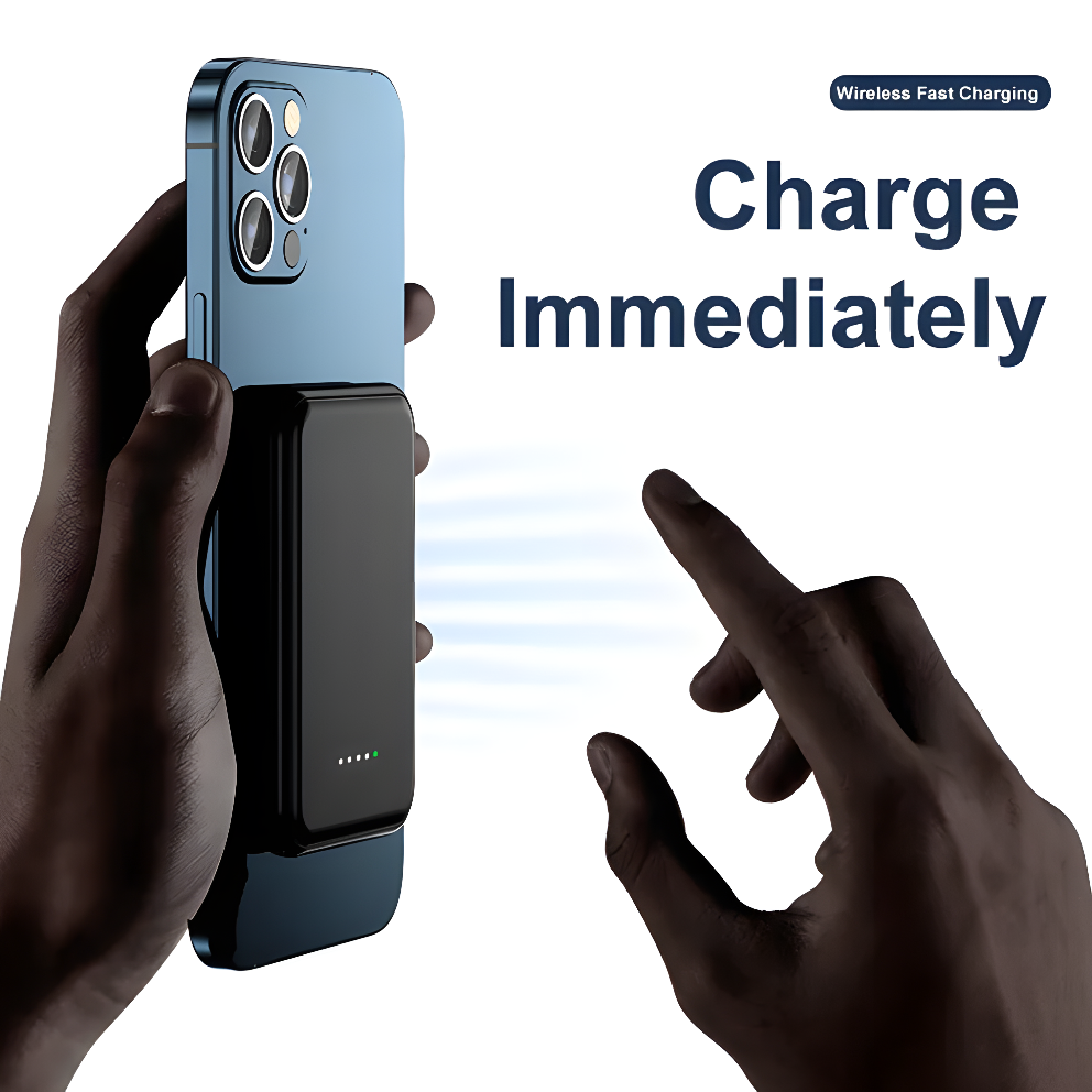MagCharge Mini 5000 – Slim Magnetic Wireless Power Bank