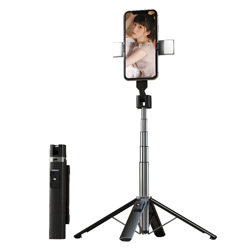 PowerNest GlowStick™ - Bluetooth Selfie Tripod with Dual LED Fill Lights