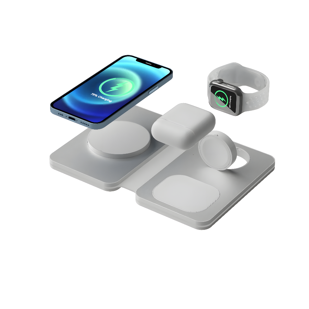 ChargeMate FoldX – Aluminum 3 in 1 Wireless Dock
