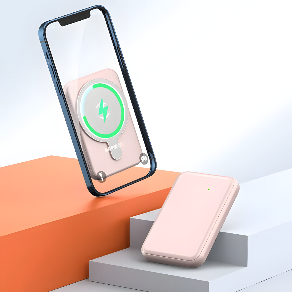 MagCharge Mini 5000 – Slim Magnetic Wireless Power Bank