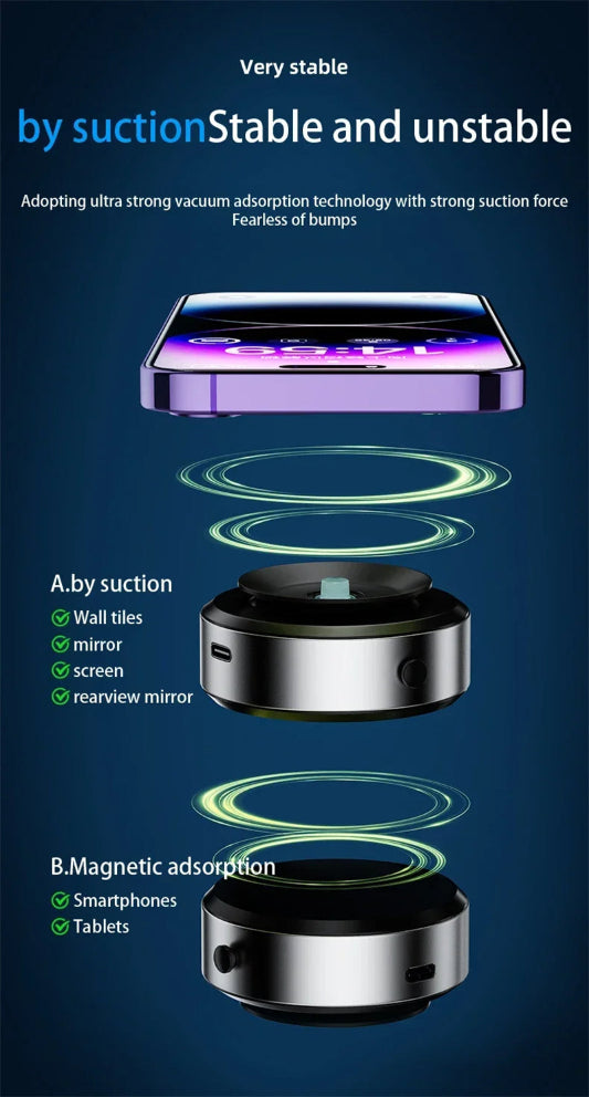 DriveMate MagMount – Secure Magnetic Car Phone Holder with True MagSafe & Stable Vacuum Grip