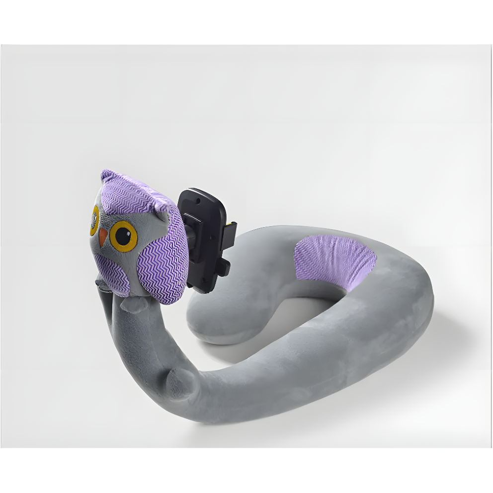 ComfyPet Pillow Stand 2 in 1 - U-Shaped Neck Pillow & Phone Holder
