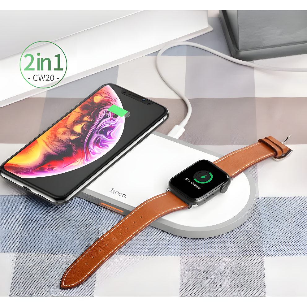 PowerNest TrioDock – 3 in 1 Fast Wireless Charger for iPhone, AirPods & Apple Watch