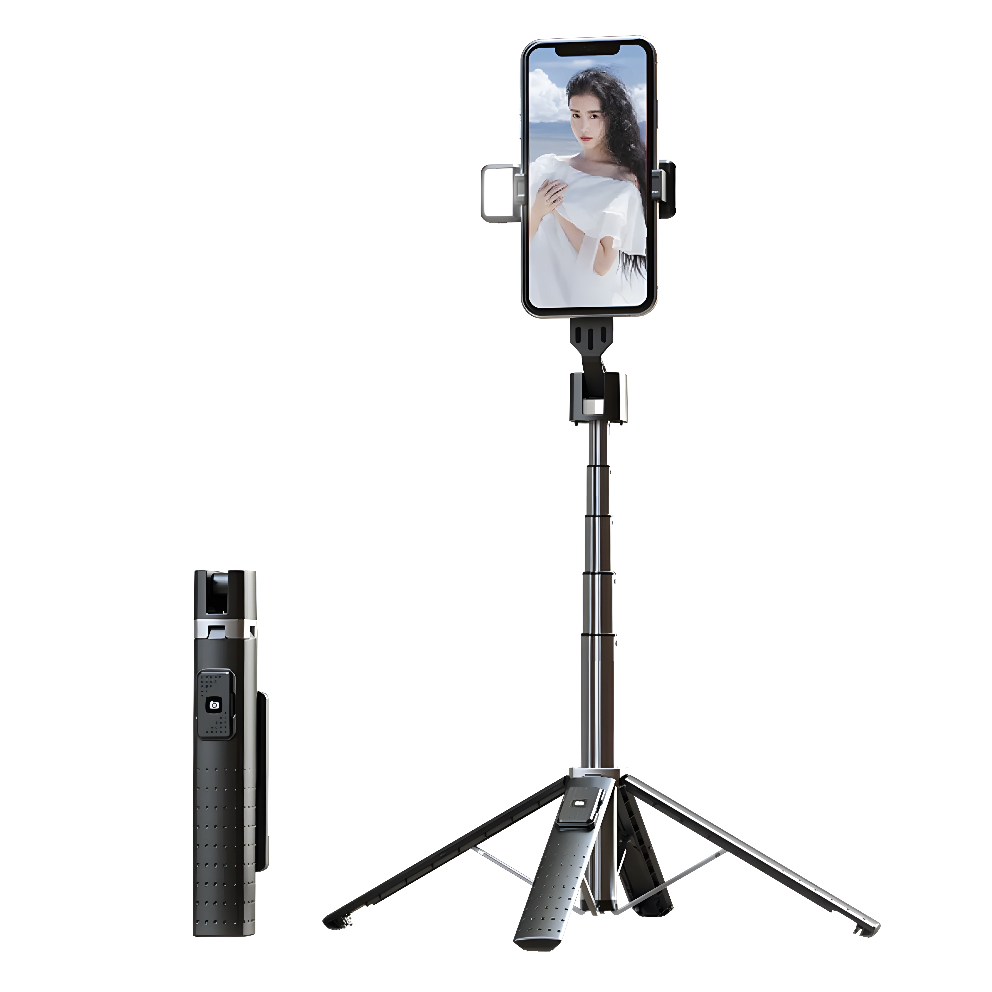 PowerNest GlowStick™ - Bluetooth Selfie Tripod with Dual LED Fill Lights