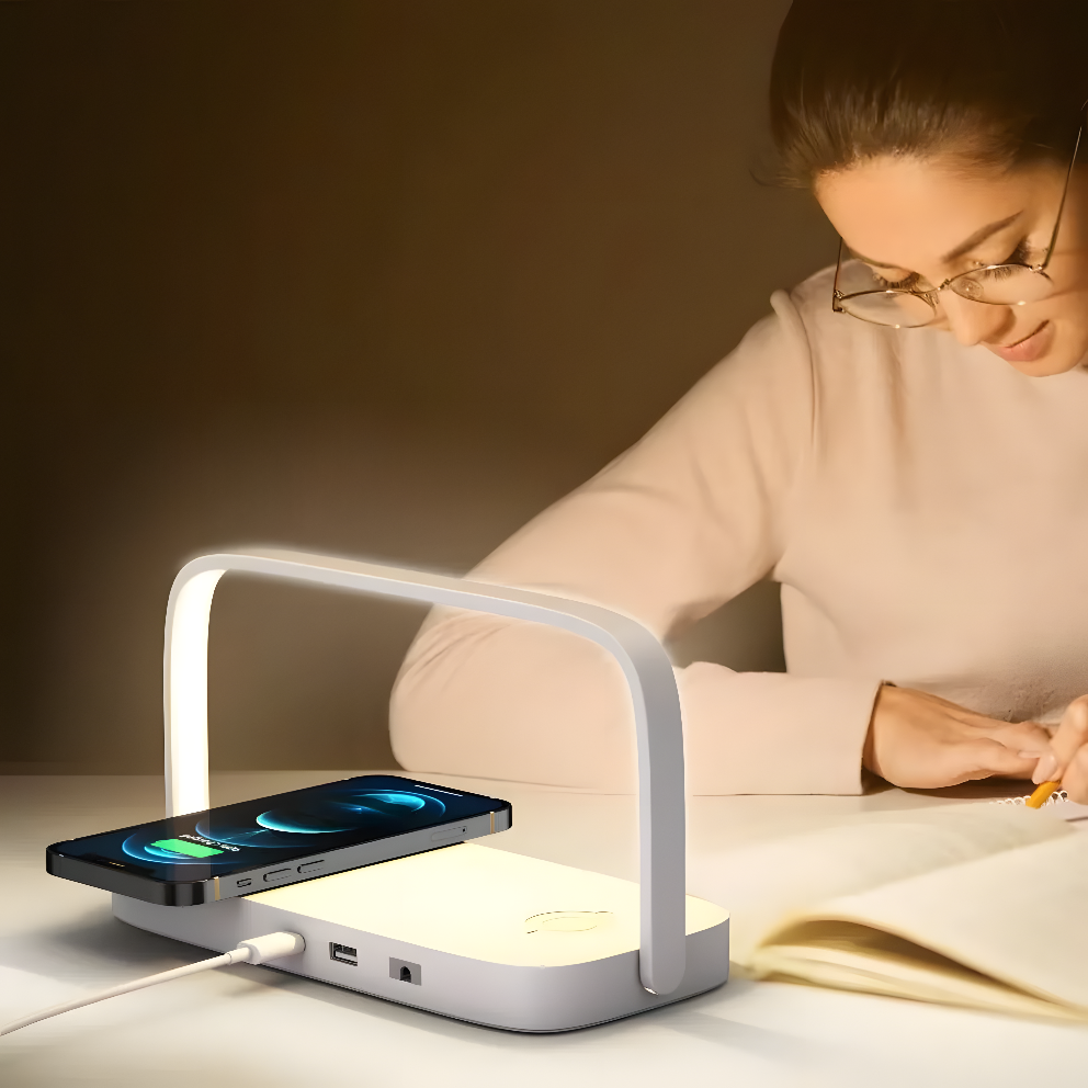 PowerNest ZenDock 3 in 1 - Smart Night Lamp & Wireless Charger