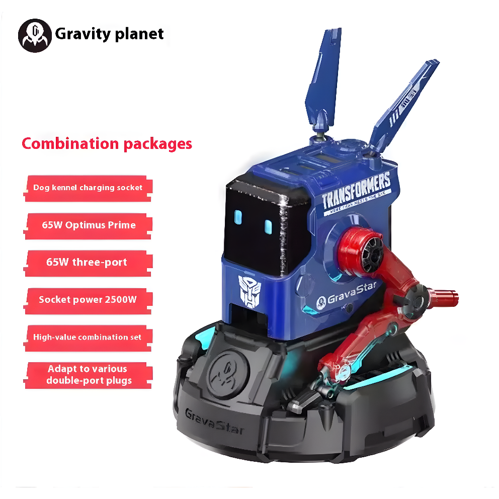 NitroDog 65W Fast Charger – Futuristic Robot Style Power