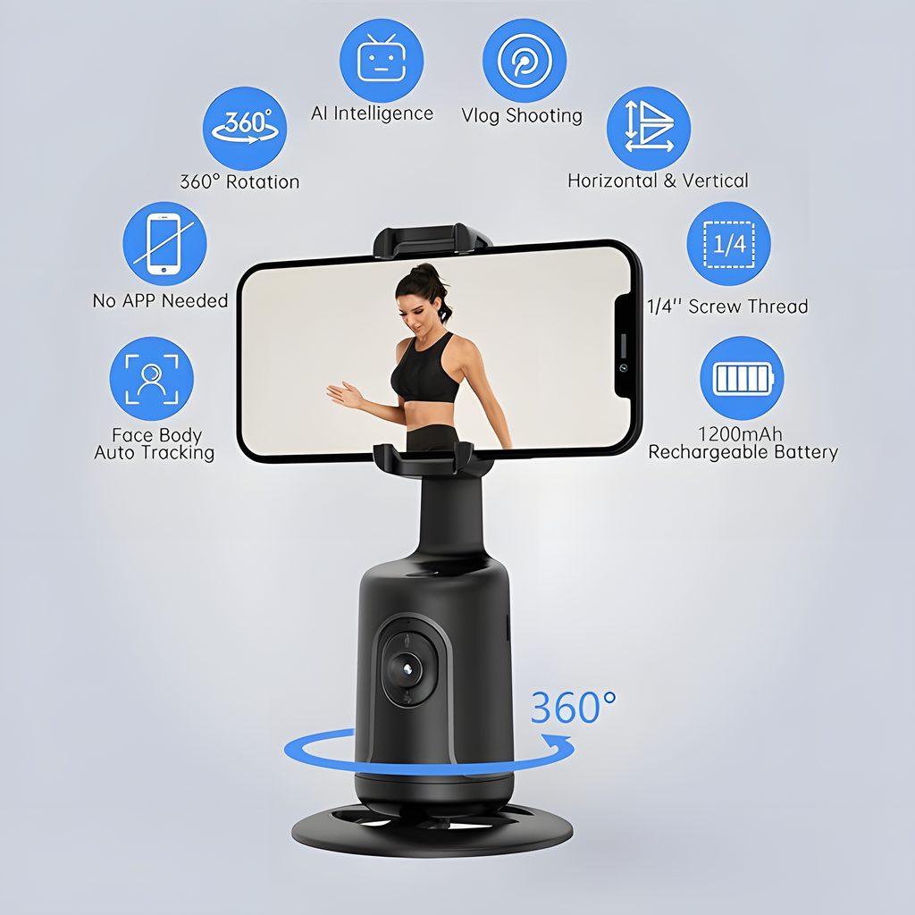 FollowMe 360° - Your Smart Auto-Tracking Gimbal for Flawless Vlogs