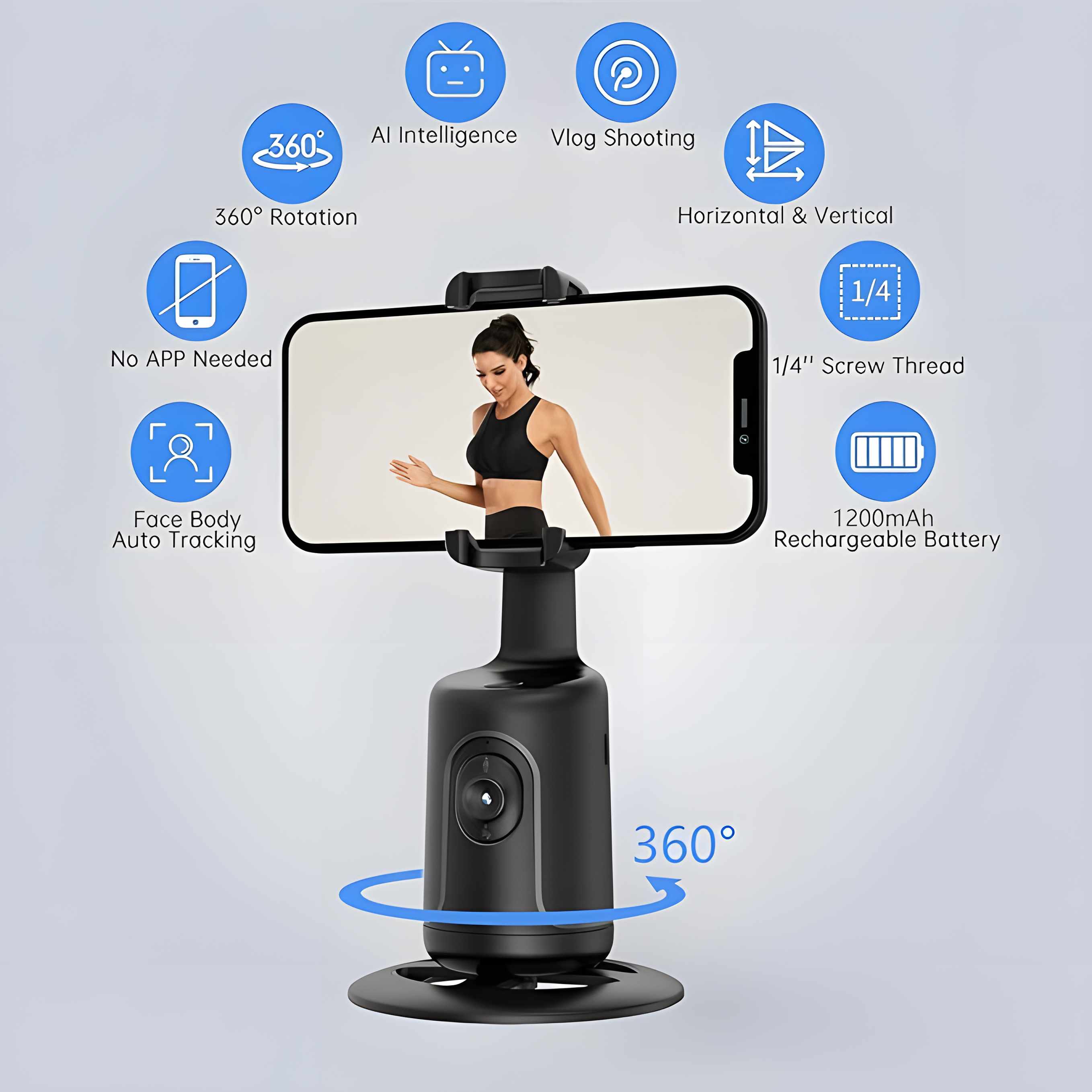 FollowMe 360° - Your Smart Auto-Tracking Gimbal for Flawless Vlogs