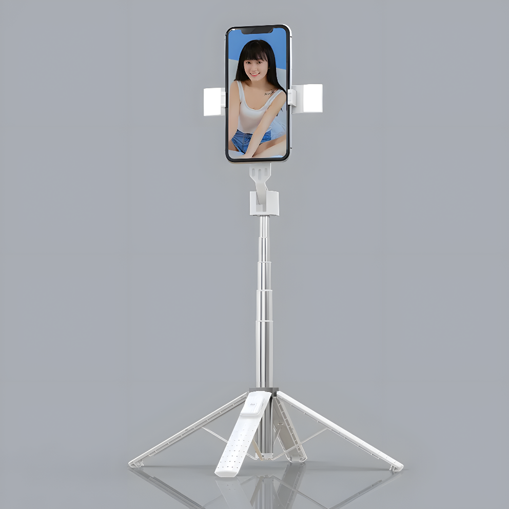 PowerNest GlowStick™ - Bluetooth Selfie Tripod with Dual LED Fill Lights