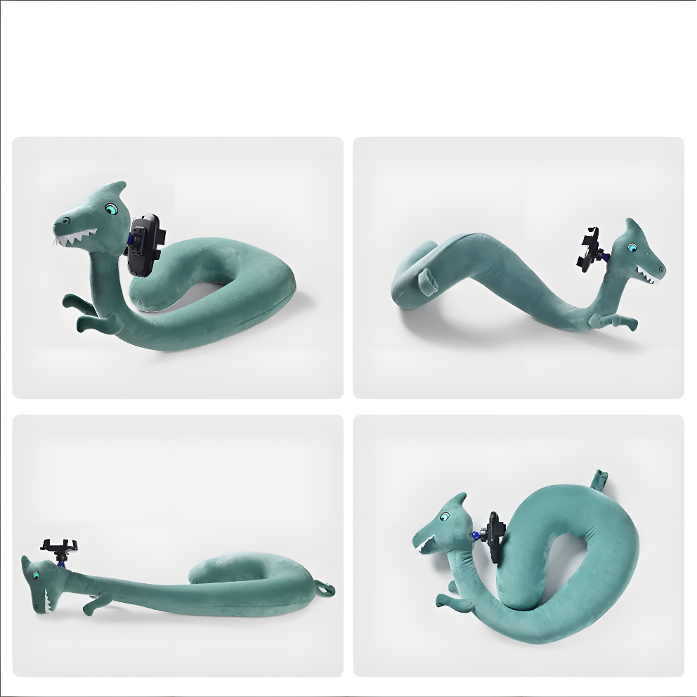 ComfyPet Pillow Stand 2 in 1 - U-Shaped Neck Pillow & Phone Holder