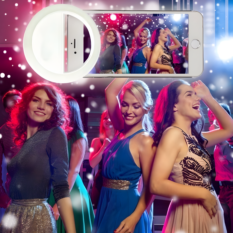 BeautyGlow Clip-On Ring Light for Phones