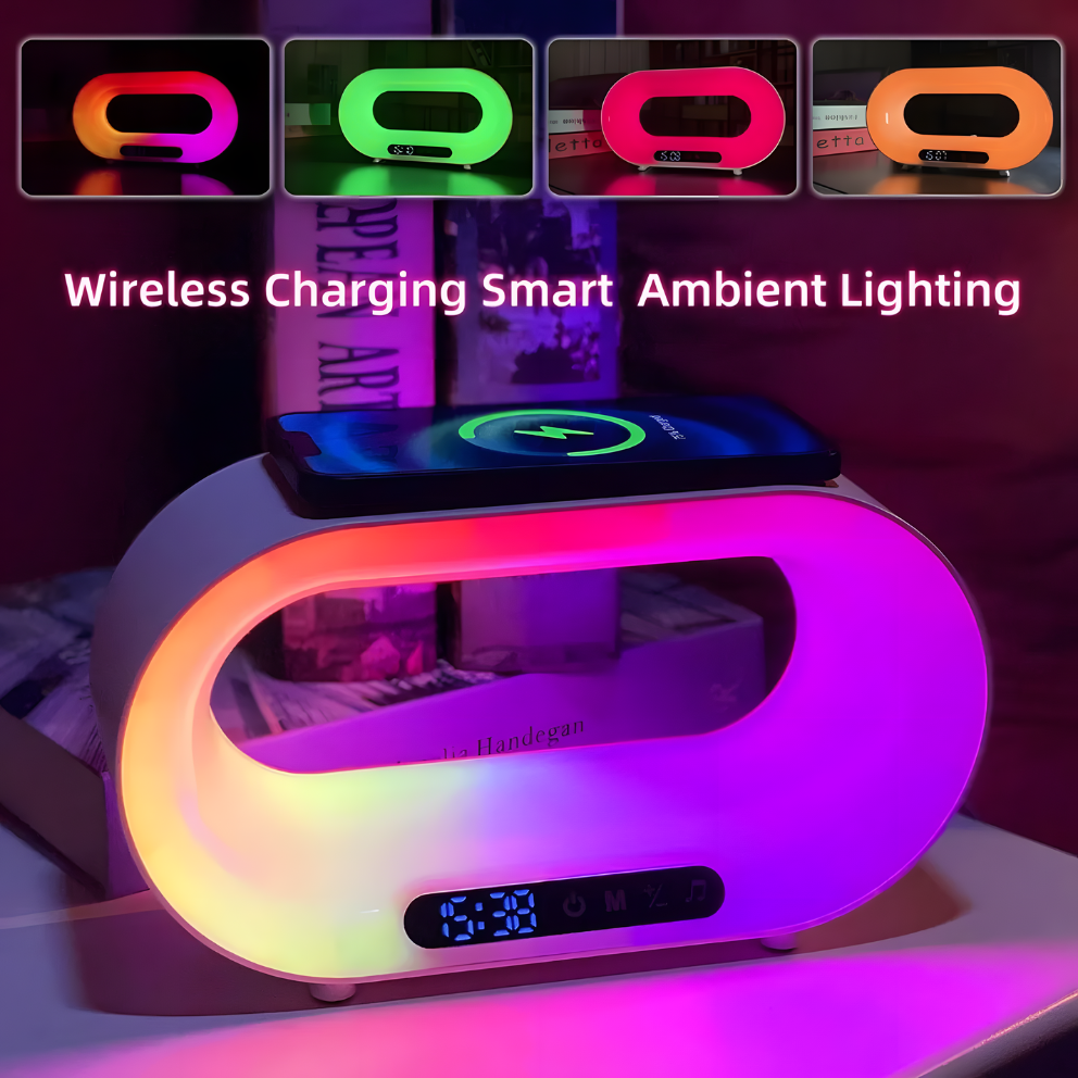 AuraCharge – RGB Desk Lamp & Wireless Charger