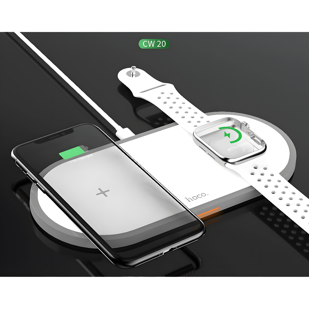 PowerNest TrioDock – 3 in 1 Fast Wireless Charger for iPhone, AirPods & Apple Watch