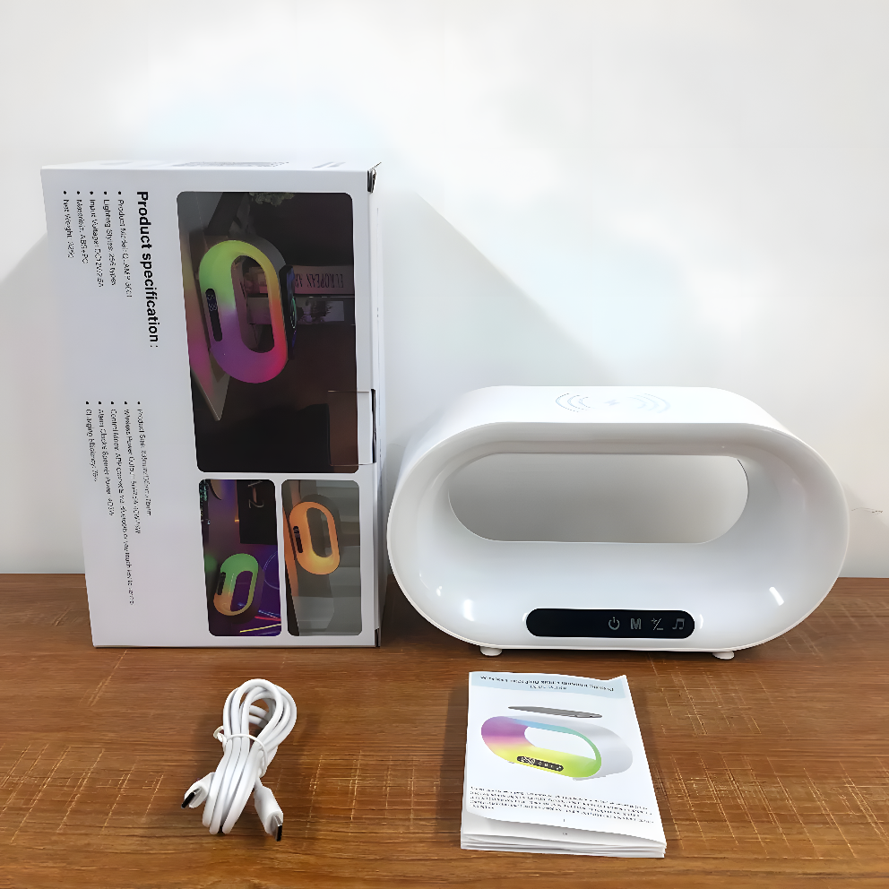 AuraCharge – RGB Desk Lamp & Wireless Charger