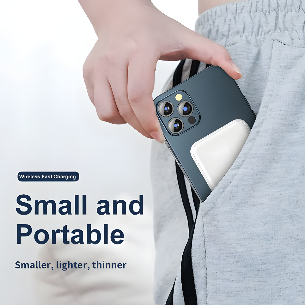 MagCharge Mini 5000 – Slim Magnetic Wireless Power Bank