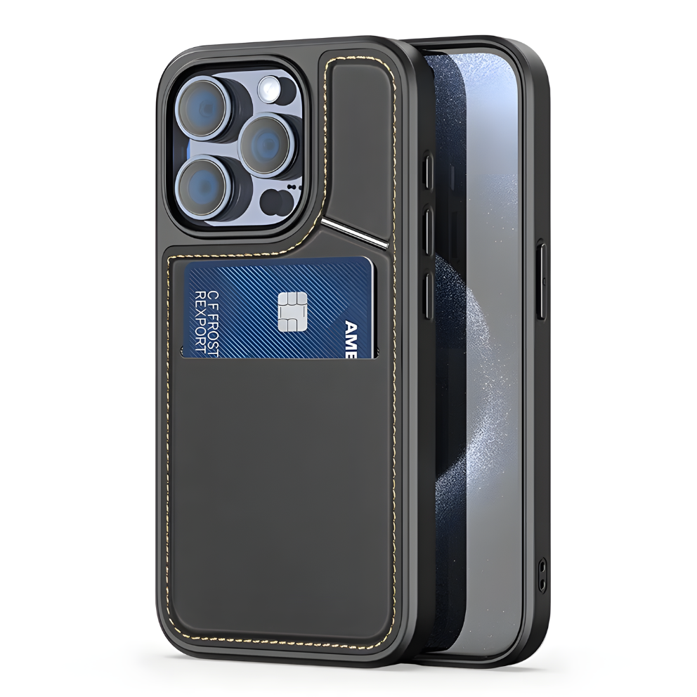Luxury MagSafe Phone Case 3 in 1  – Card Holder + Kickstand + Protection
