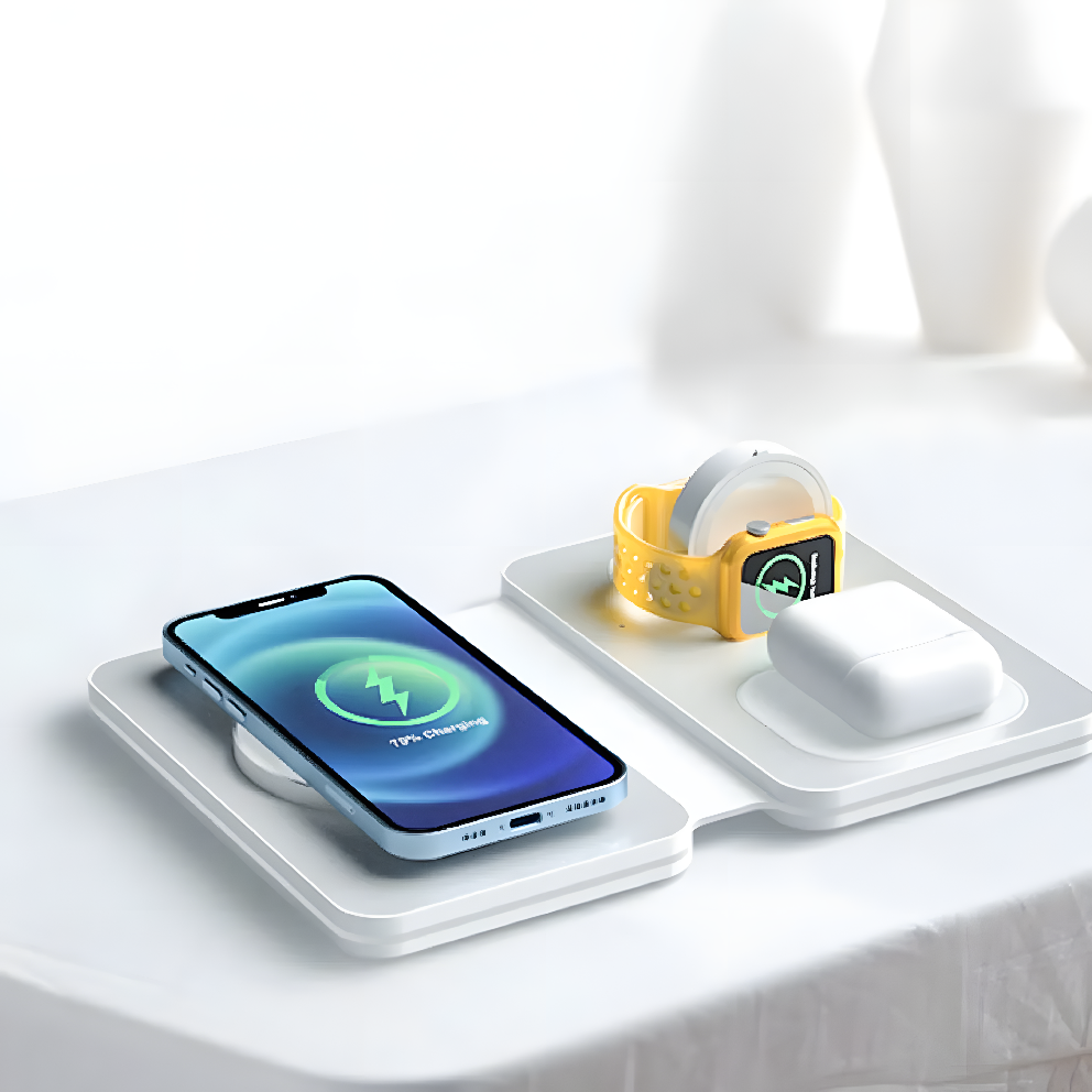 ChargeMate FoldX – Aluminum 3 in 1 Wireless Dock