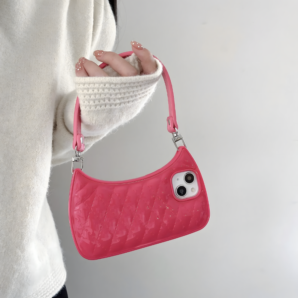 Luxury Quilted Bag Phone Case with Strap – Trendy & Functional