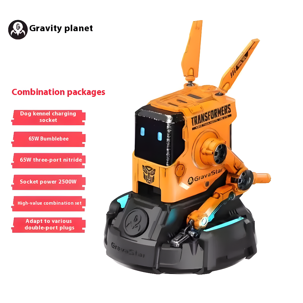 NitroDog 65W Fast Charger – Futuristic Robot Style Power