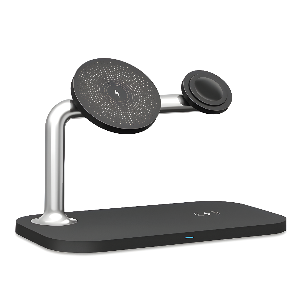 PowerNest™ Magnetic 3-in-1 Wireless Dock – iPhone, Watch & AirPods