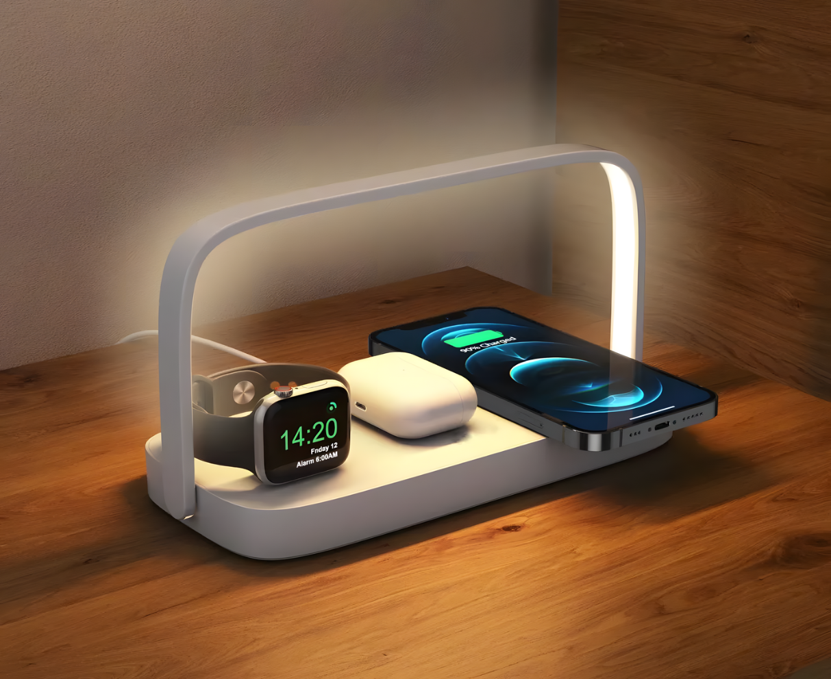 PowerNest ZenDock 3 in 1 - Smart Night Lamp & Wireless Charger