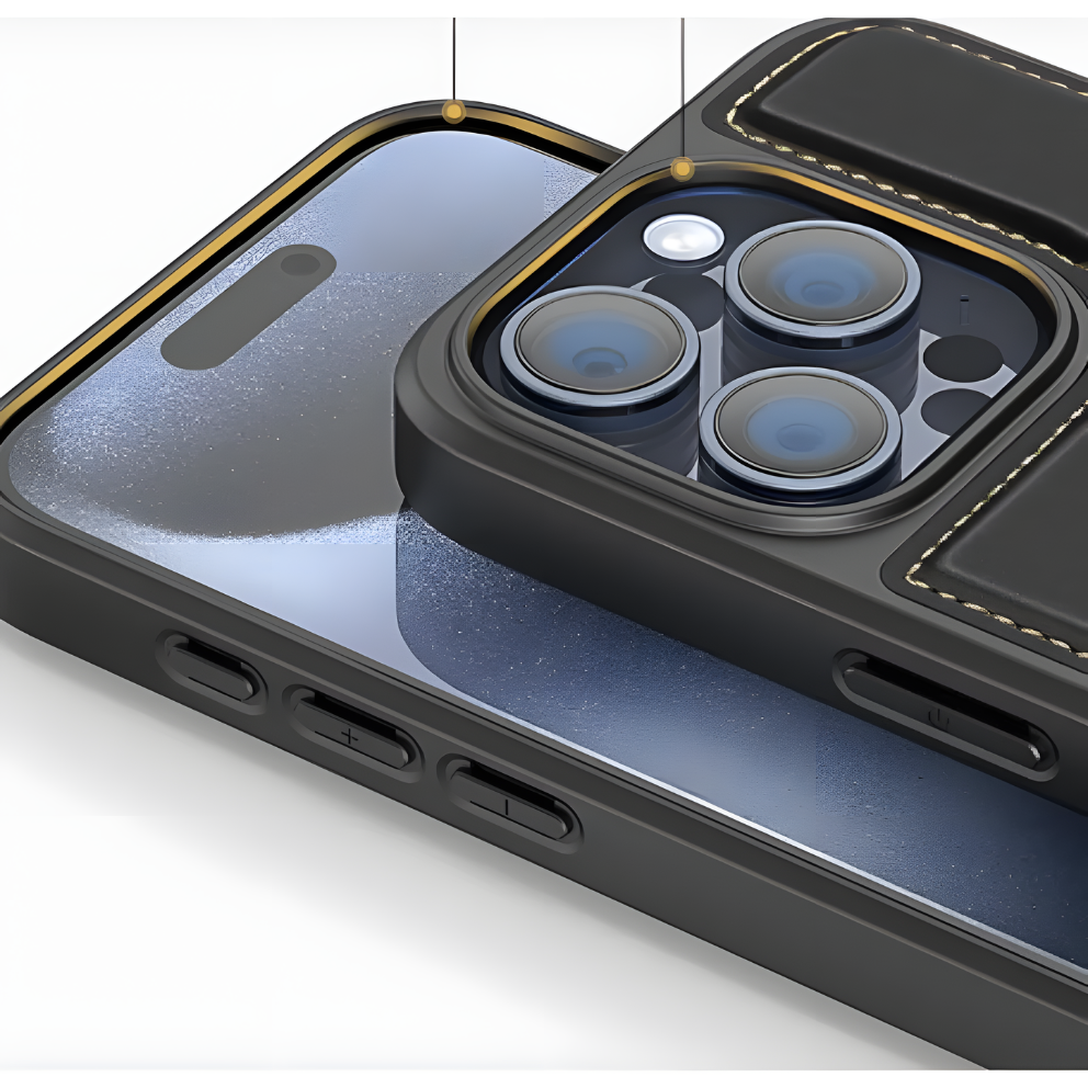 Luxury MagSafe Phone Case 3 in 1  – Card Holder + Kickstand + Protection