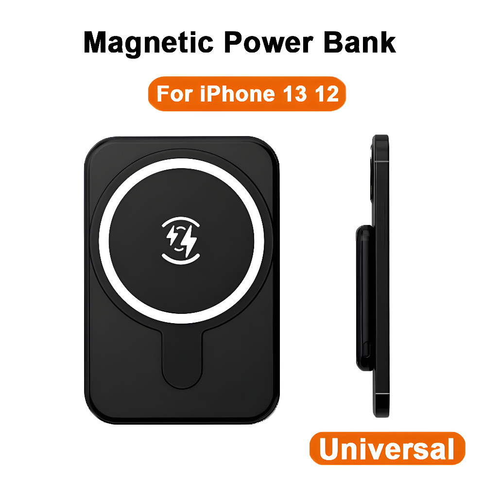 MagCharge Mini 5000 – Slim Magnetic Wireless Power Bank