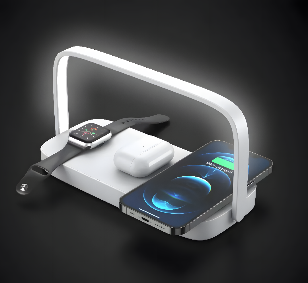 PowerNest ZenDock 3 in 1 - Smart Night Lamp & Wireless Charger