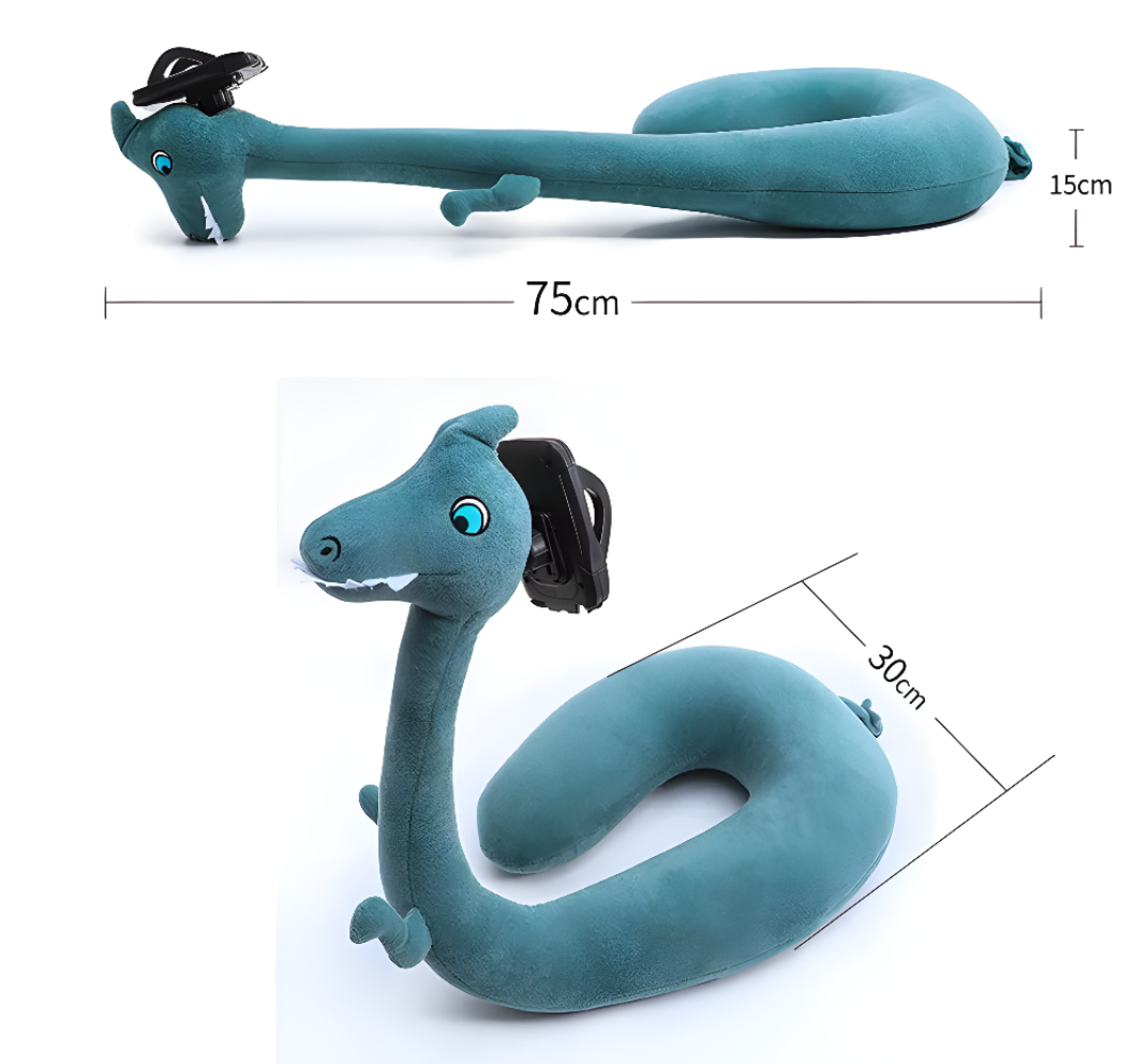 ComfyPet Pillow Stand 2 in 1 - U-Shaped Neck Pillow & Phone Holder
