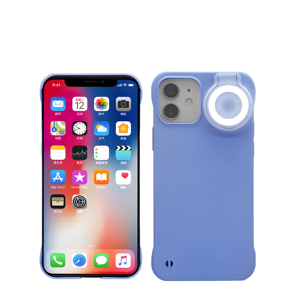 GlowCase Pro – LED Fill Light Shockproof iPhone Cover (Selfie Ready & Full Protection)