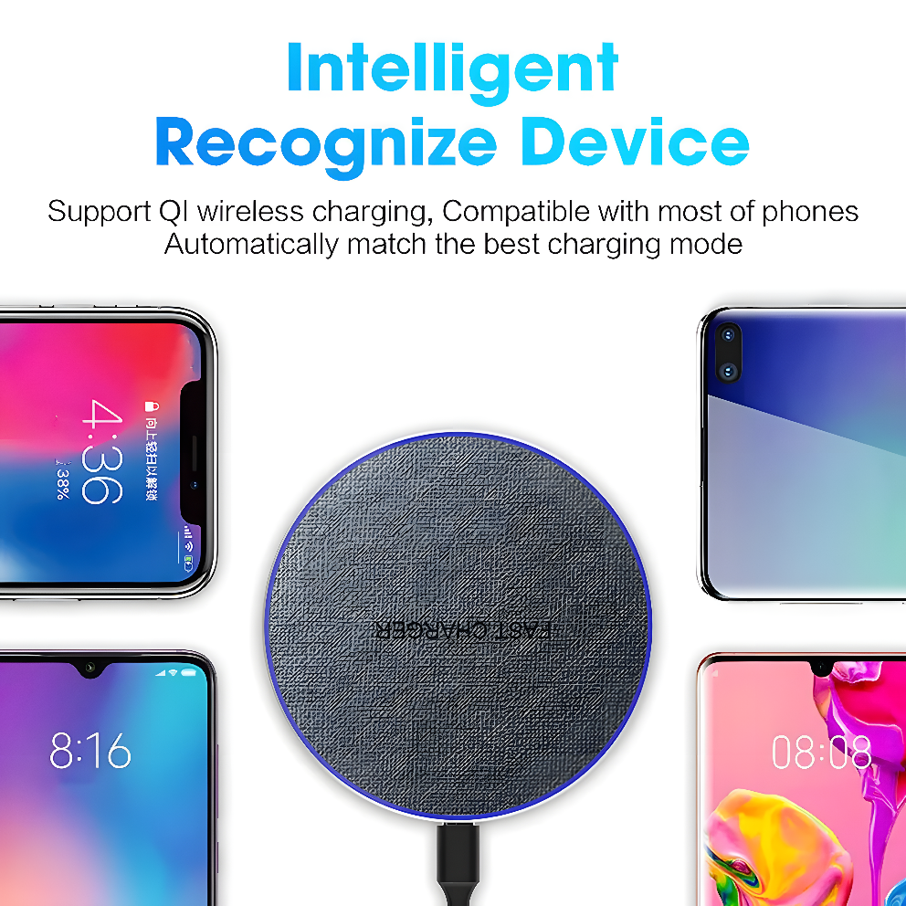 LuxeCharge 20W Fabric Edition – Ultra Fast Wireless Pad