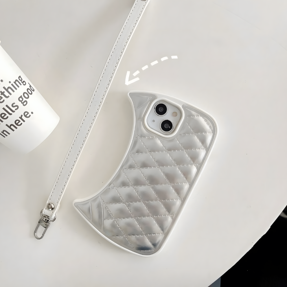 Luxury Quilted Bag Phone Case with Strap – Trendy & Functional